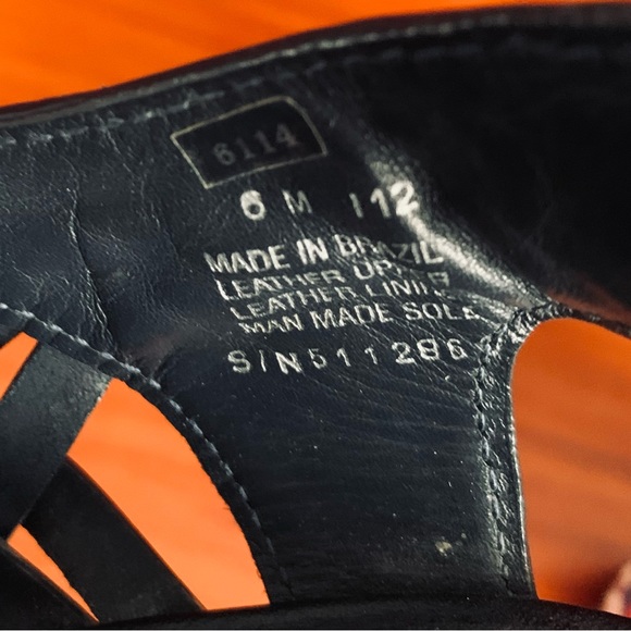 TORY BURCH Raven Woven Leather and Raffia Wedge Sandals Size 6, Like New - Picture 5 of 10